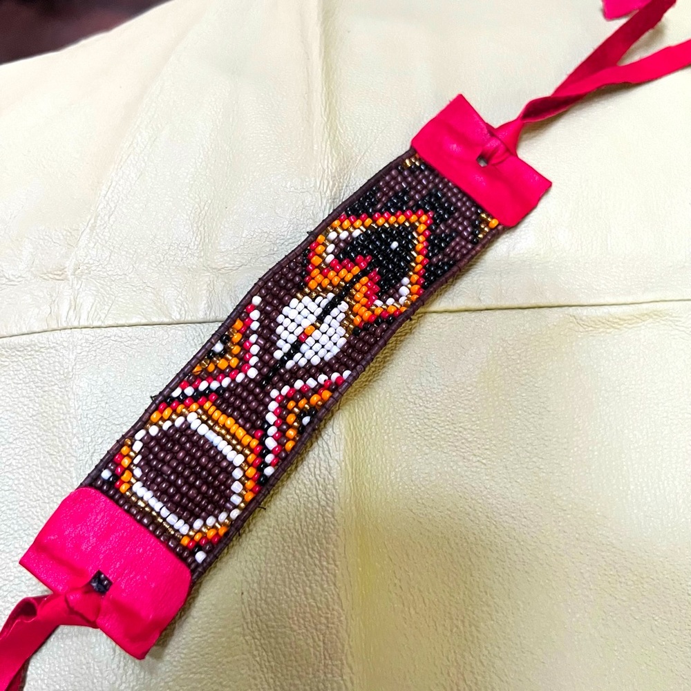 Handmade Peyote beaded bracelet